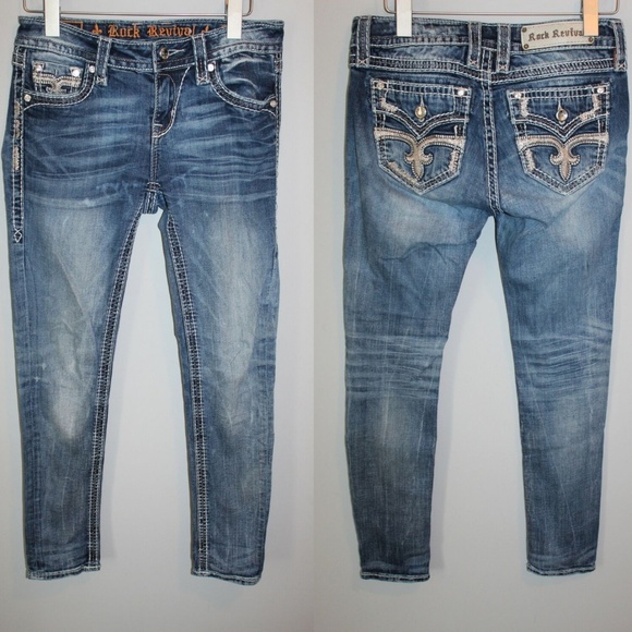 Rock Revival Shaina Ankle Skinny  Jean HW7085 - Picture 2 of 7